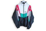 Vintage Adidas Track Jacket Large 90s white black retro sport