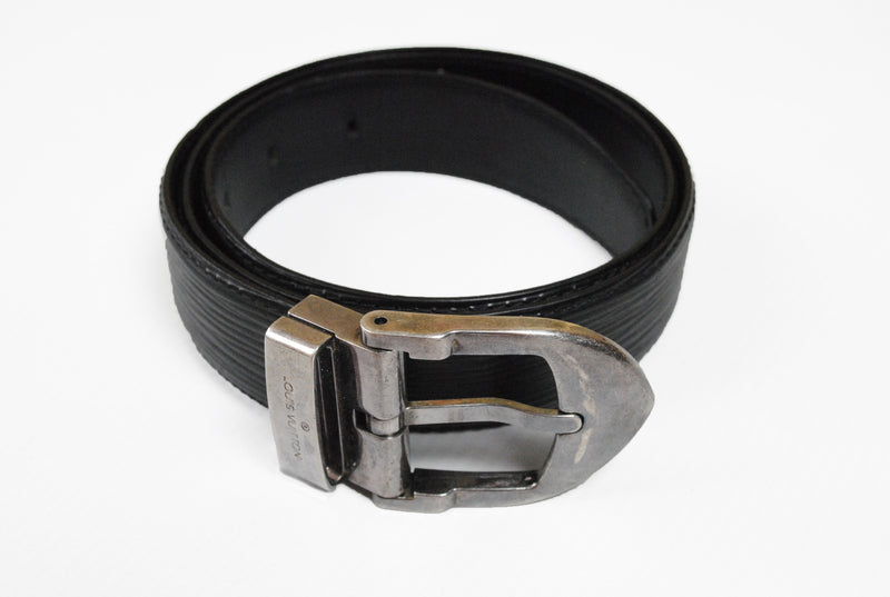 Louis Vuitton black belt VI 0988  made in France
