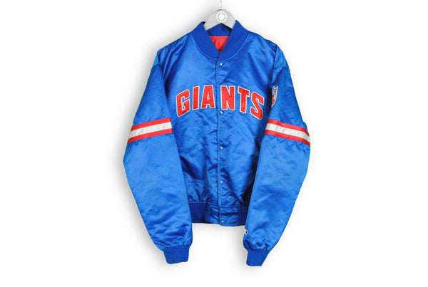 vintage giants new york nfl bomber starter made in USA big logo