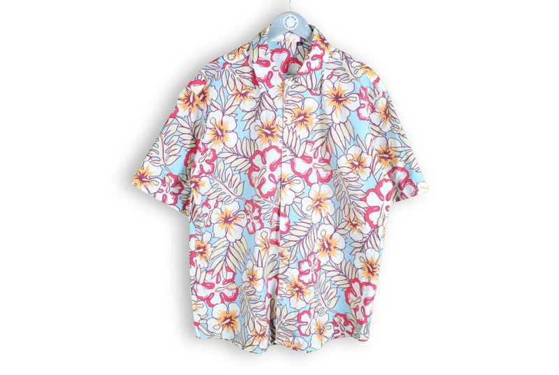 vintage hawaii multicolor shirt floral pattern