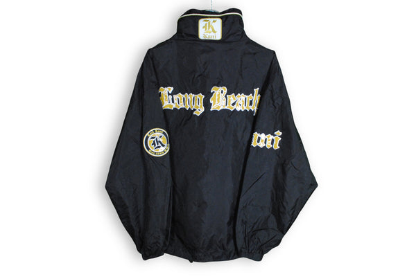 Karl Kani Jacket XLarge black 23 long beach rare windbreaker coat
