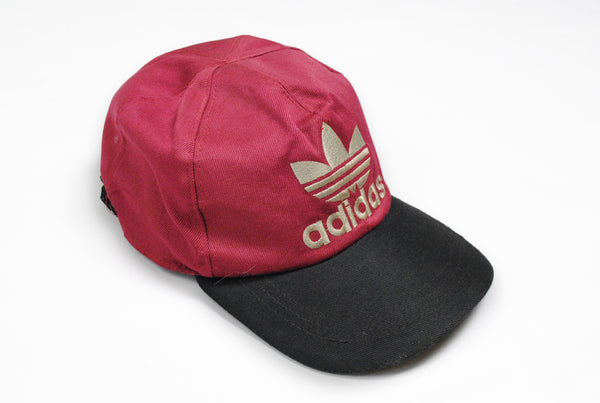 Vintage Adidas Cap big logo red hat