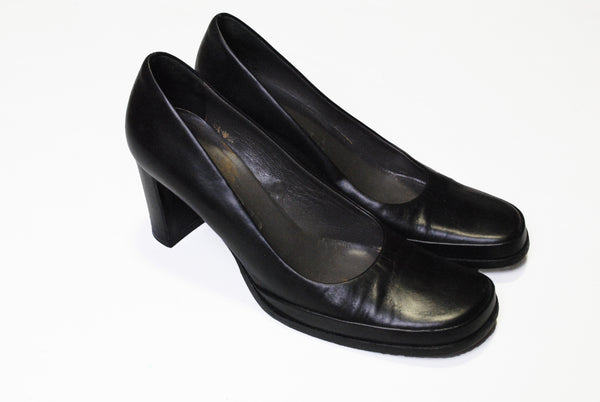 Vintage Jil Sander High Heel Shoes Women's 36,5 classic luxury collectable wear basic shoes 90's 80's style
