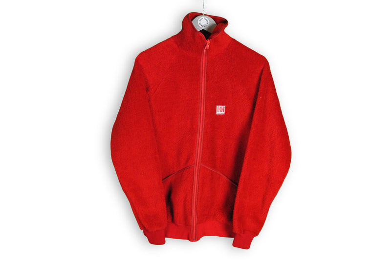 Vintage Helly Hansen Fleece Medium red mountain wear outdoor garment jacket