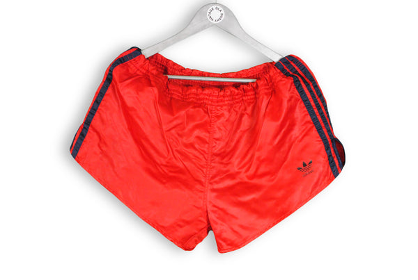 Vintage Adidas Shorts XLarge red black made in West Germany rare 70s shorts