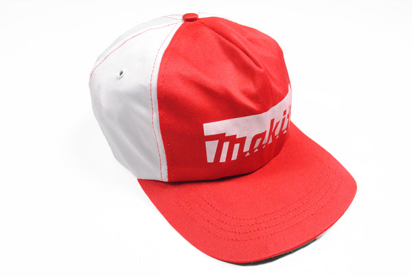 Vintage Makita Cap red white retro 90s 80s hat