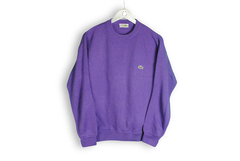 vintage purple lacoste jumper made in Spain