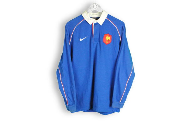 Vintage Nike FFR France Football Rugby Shirt Medium