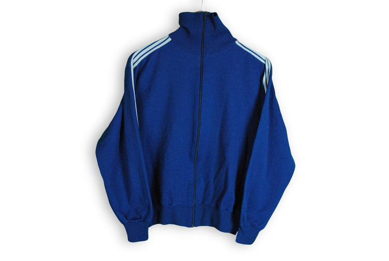 Vintage Adidas Track Jacket XSmall / Small made in Yugoslavia blue classic sport coat