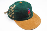 Vintage Atlanta 1996 Olympic Games Cap green cotton suede big logo baseball hat