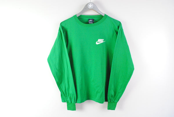 Vintage Nike Oregon Long Sleeve T-Shirt Medium made in Italy blue tag Green Sweatshirt