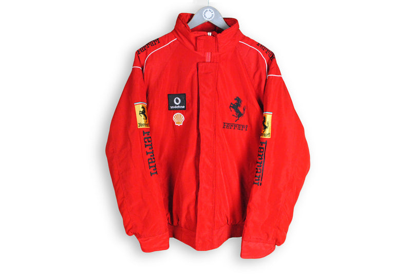 vintage ferrari michael schumaher marlboro jacket big logo F1 red