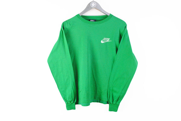 Vintage Nike Oregon Long Sleeve T-Shirt Medium made in Italy blue tag Green Sweatshirt