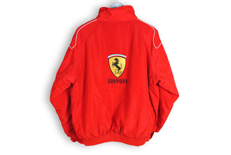 vintage ferrari michael schumaher marlboro jacket big logo F1 red