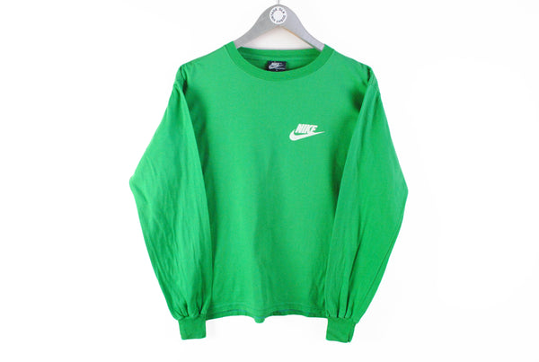 Vintage Nike Oregon Long Sleeve T-Shirt Medium made in Italy blue tag Green Sweatshirt