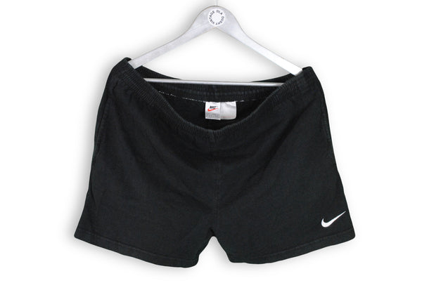 Vintage Nike Shorts Large black cotton 90s basic shorts