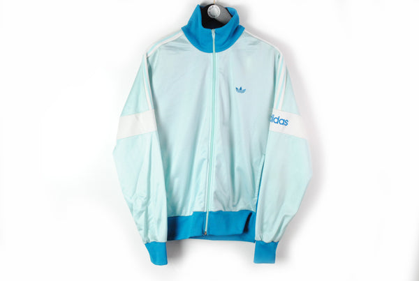 Vintage Adidas Track Jacket Medium / Large blue 90s sport wear retro style authentic windbreaker