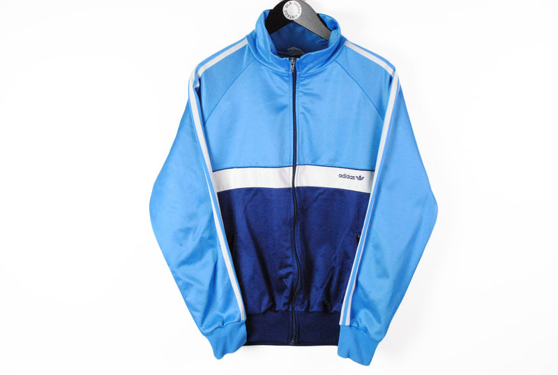 Vintage Adidas Track Jacket Medium made in west germany 80s blue retro style sportswear