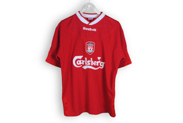 Vintage Reebok Liverpool T-Shirt Large 90s Carlsberg