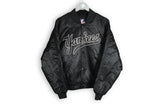 Vintage Yankees New York Majestic Bomber Jacket Large mlb black big logo