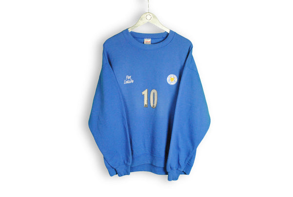 Vintage Leicester City Football Club Sweatshirt XLarge 10 number