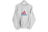 Vintage Adidas Sweatshirt Large big logo gray basic sport jumper