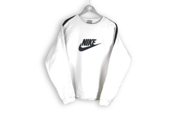 Vintage Nike Sweatshirt white big logo swoosh 