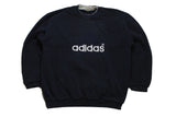 vintage adidas equipment sweatshirt big logo navy blue