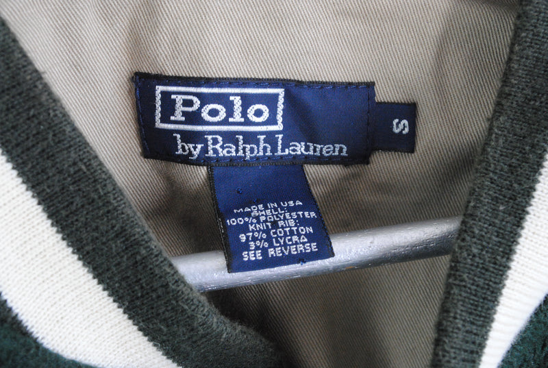 Vintage Polo Ralph Lauren Fleece Bomber Jacket Small