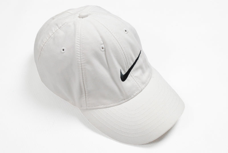 Vintage Nike Cap white big logo swoosh