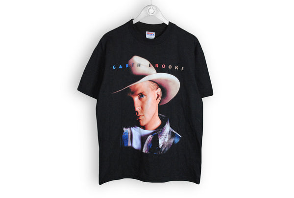 Vintage Garth Brooks Hanes 1998 T-Shirt Large black big logo