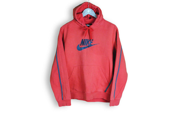 vintage nike hoodie big logo red