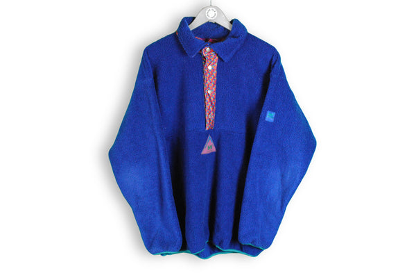 Vintage Helly Hansen Fleece Sweater heavy winter blue 80s
