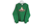 vintage grumpy disney green big logo fleece sweatshirt