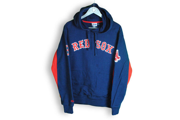 red sox hoodie vintage blue red