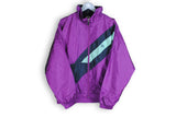 Vintage Puma Track Jacket Large / XLarge purple bright color 90s classic sport jacket