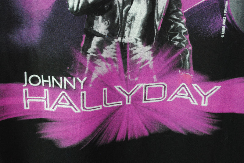 Vintage Johnny Hallyday 2003 Tour Top Large