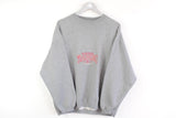 Vintage Adidas Training Sweatshirt Large gray big logo 90s jumper