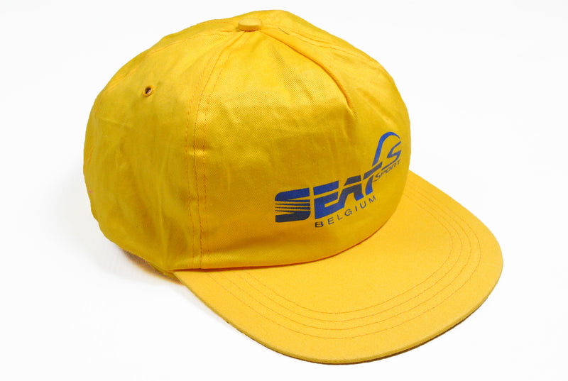 Vintage Seat Cap Sport yellow big logo car Formula 1 F1 hat