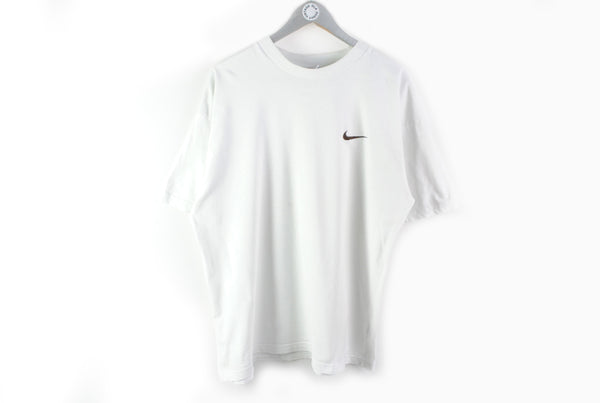 Vintage Nike T-Shirt Large white authentic 90s tee
