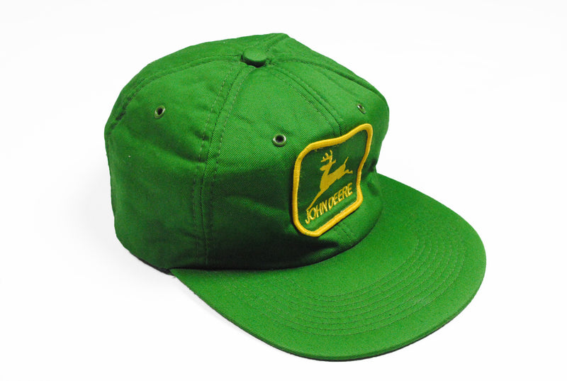 Vintage John Deere Cap green big logo work 90s hat