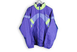 Vintage Adidas Track Jacket XLarge purple nylon 90s jacket