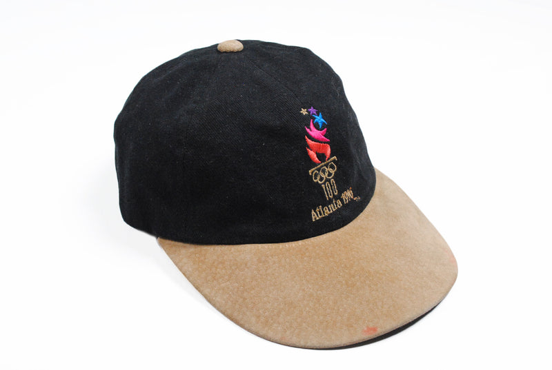 Vintage Atlanta 1996 Olympic Games Cap black baseball sport hat