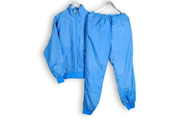 Vintage Adidas Tracksuit Medium blue multipocket 90s track suit