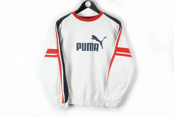 Vintage Puma Sweatshirt Small big logo 90s sport style retro wear