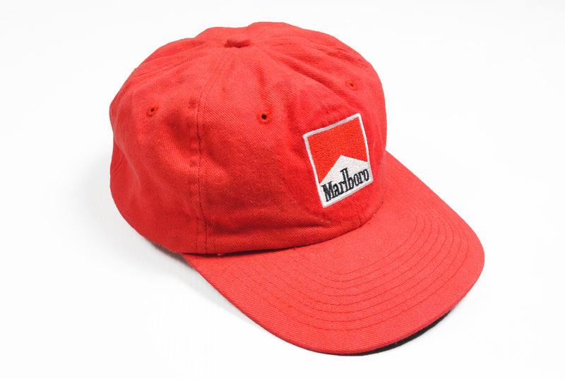 Vintage Marlboro Cap big logo cigarettes red baseball hat