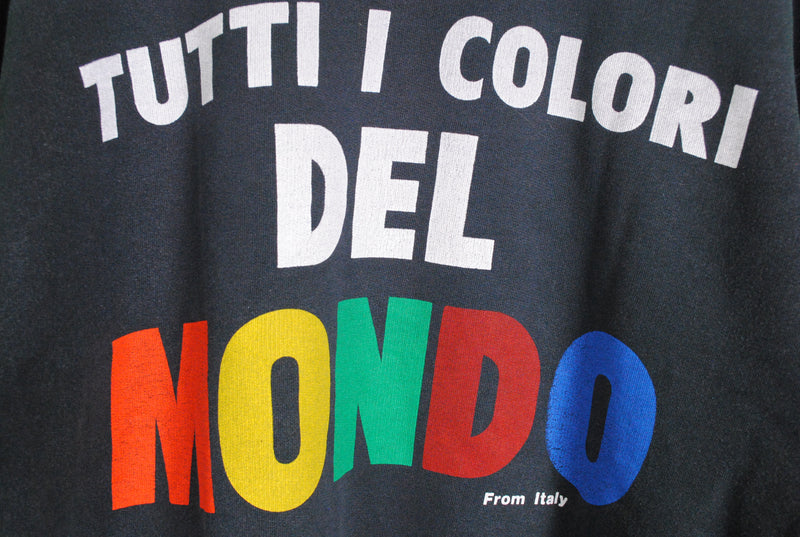 Vintage United Colors of Benetton "Tutti i Colori del Mondo" Sweatshirt Medium