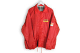Vintage Ferrari Michael Schumacher Jacket XXLarge red big logo coach
