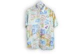 Vintage Hawaii Shirt Medium pattern abstract