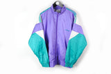 Vintage Adidas Tracksuit Large purple athletic suit 90s sport style retro wear